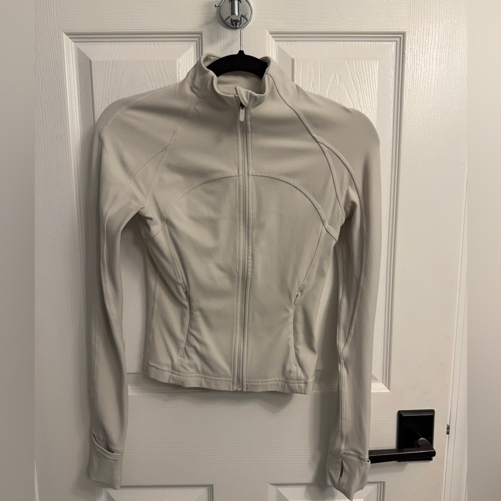 Lululemon Athletica Beige Full Zip Align Jacket - Size 0